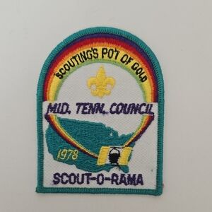 Vtg Boy Scout 1978 Embroidered Tennesse Council Scout-O-Rama Patch C741